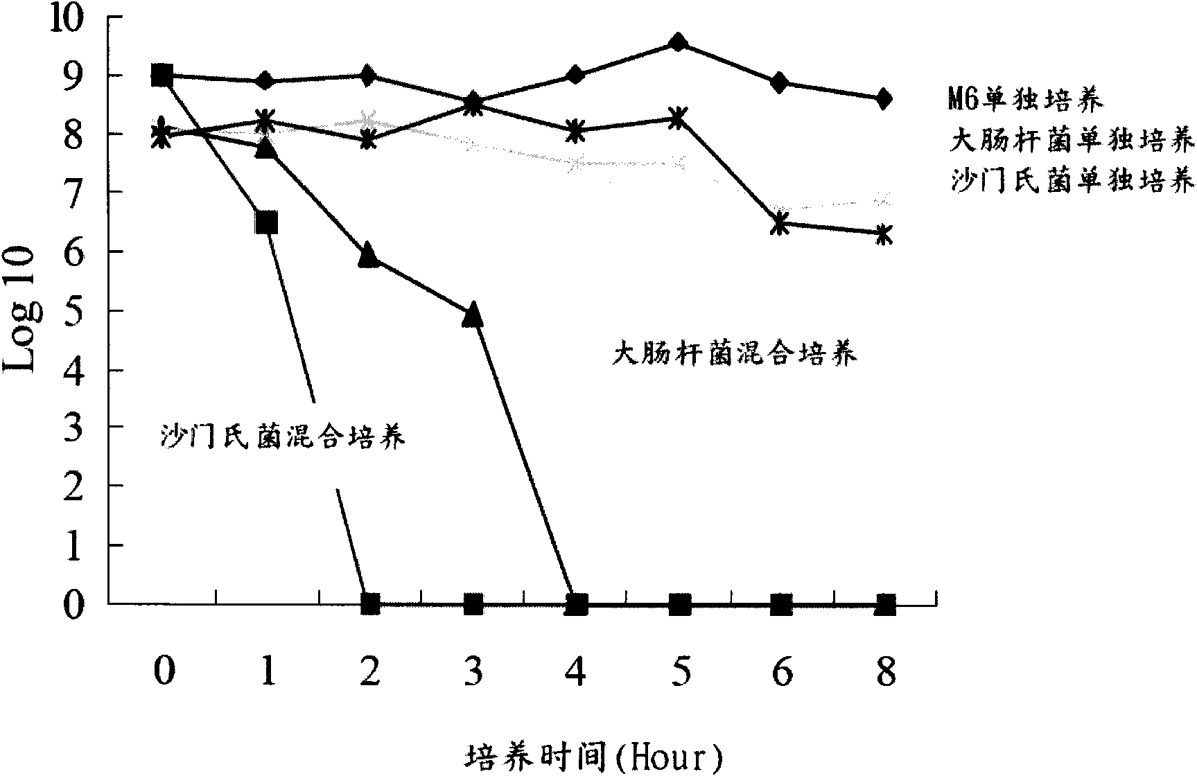 Lactobacillus salivarius M6 and antibacterial composition containing same