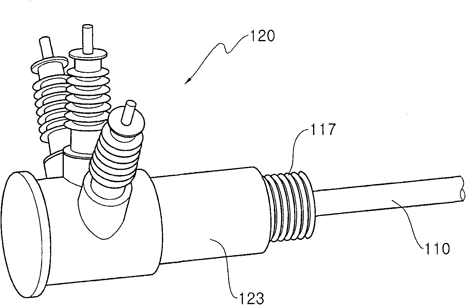 Cryostat of superconducting cable