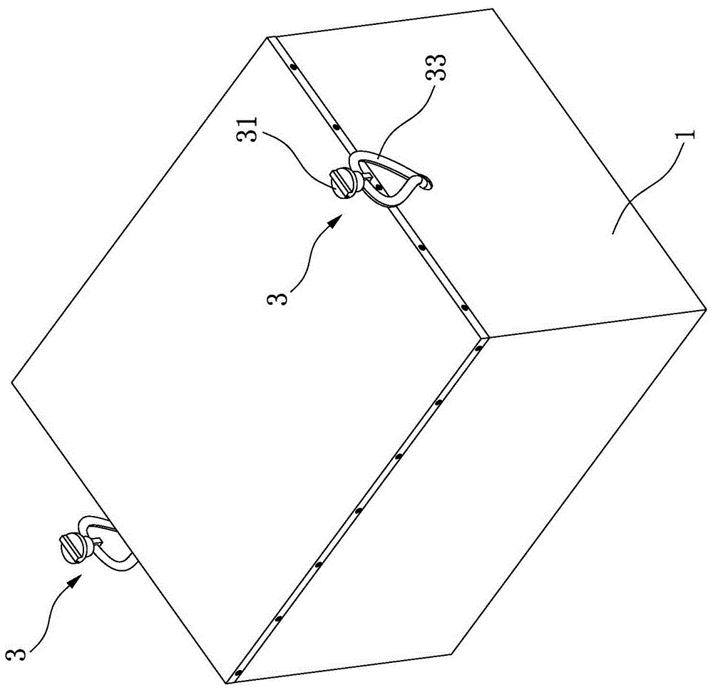 Battery box with hidden-type lifting tools