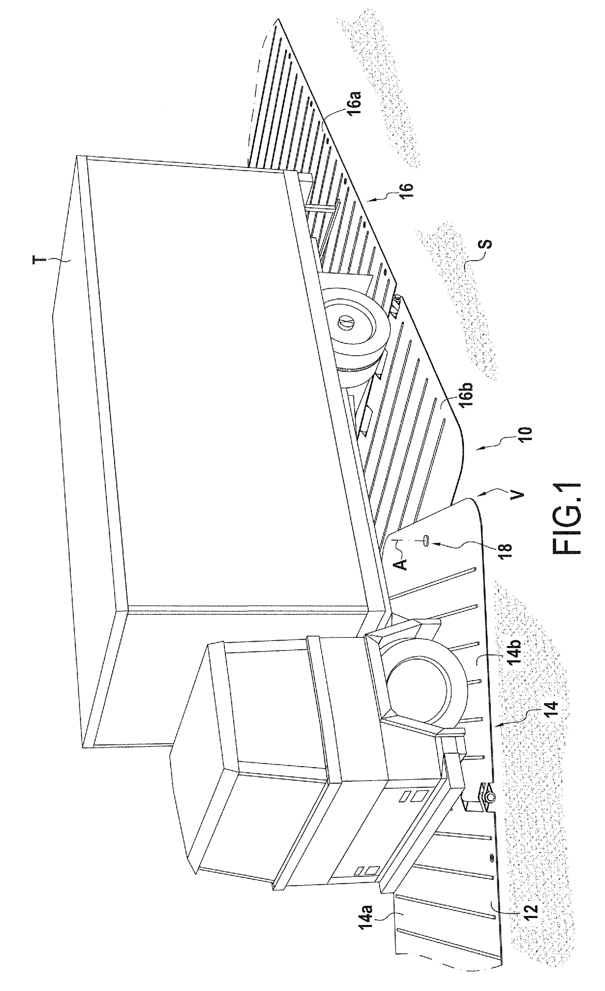 Roadway track with vertical pivot joint