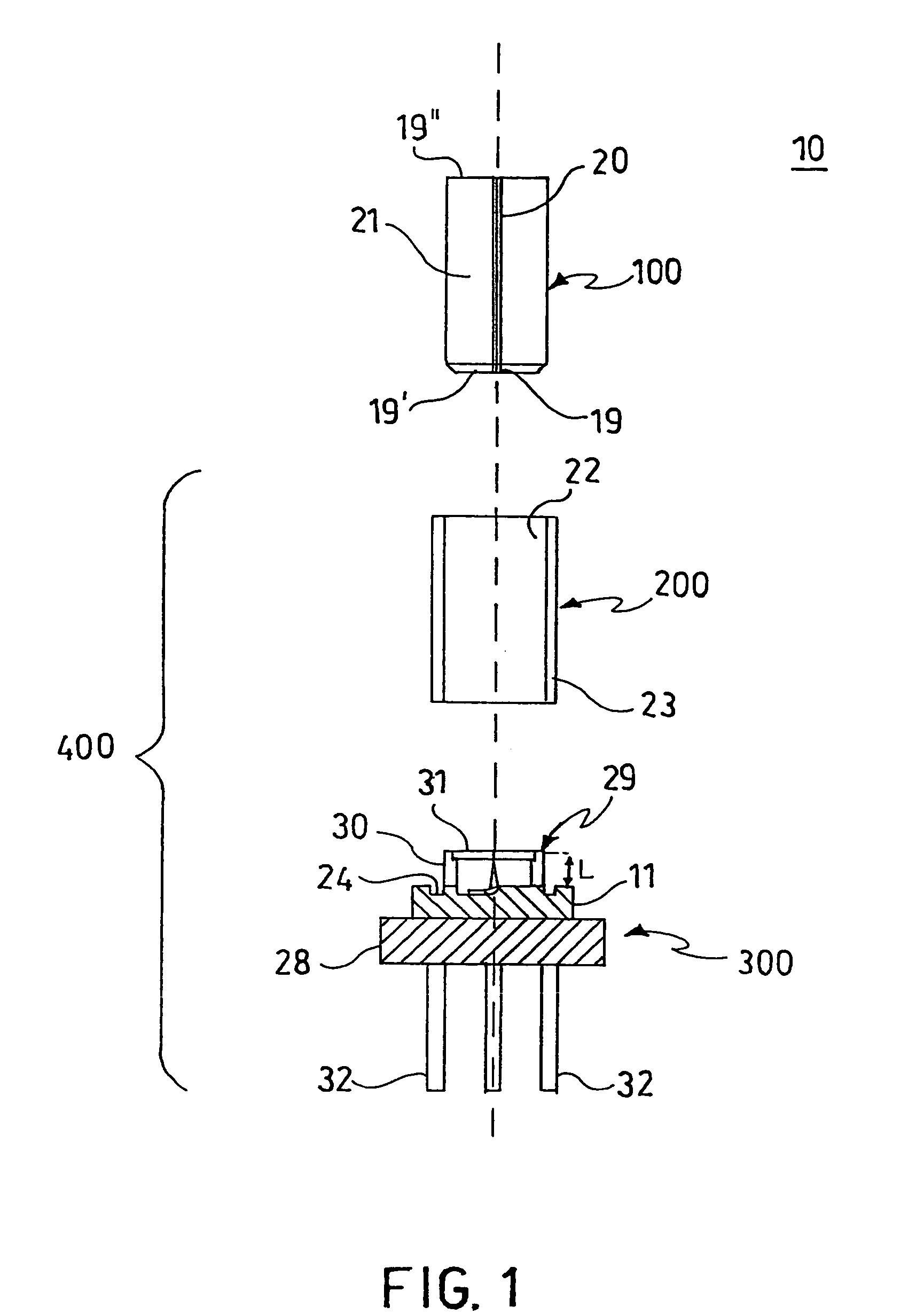 Optical module including an optoelectronic device