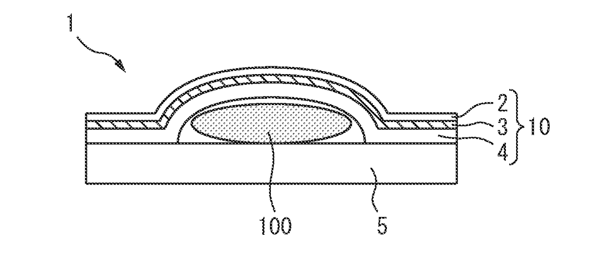 Absorbing layer for blister package, laminate comprising same, and blister package using said laminate