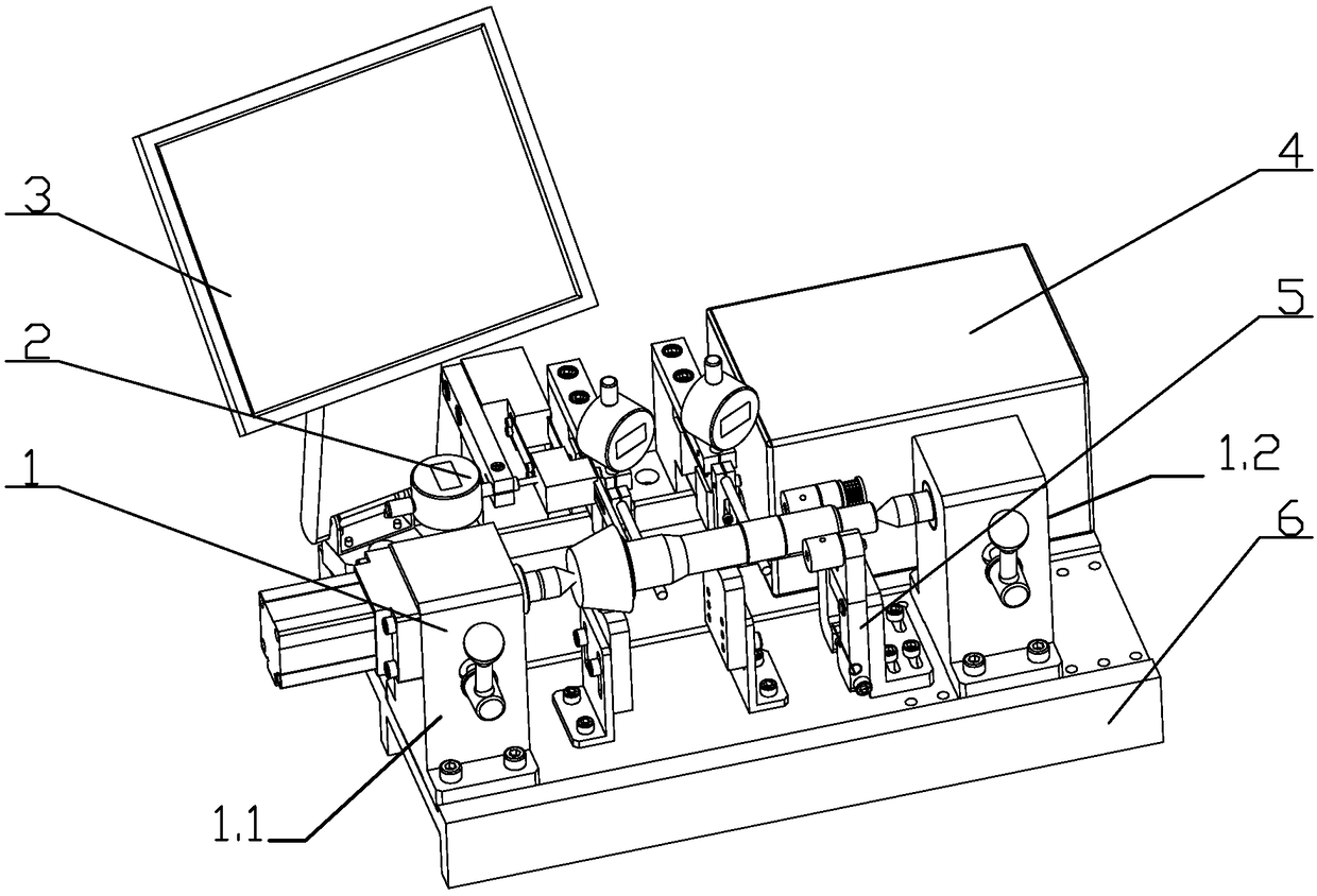 A device for automatically detecting axial and radial runout of shaft parts