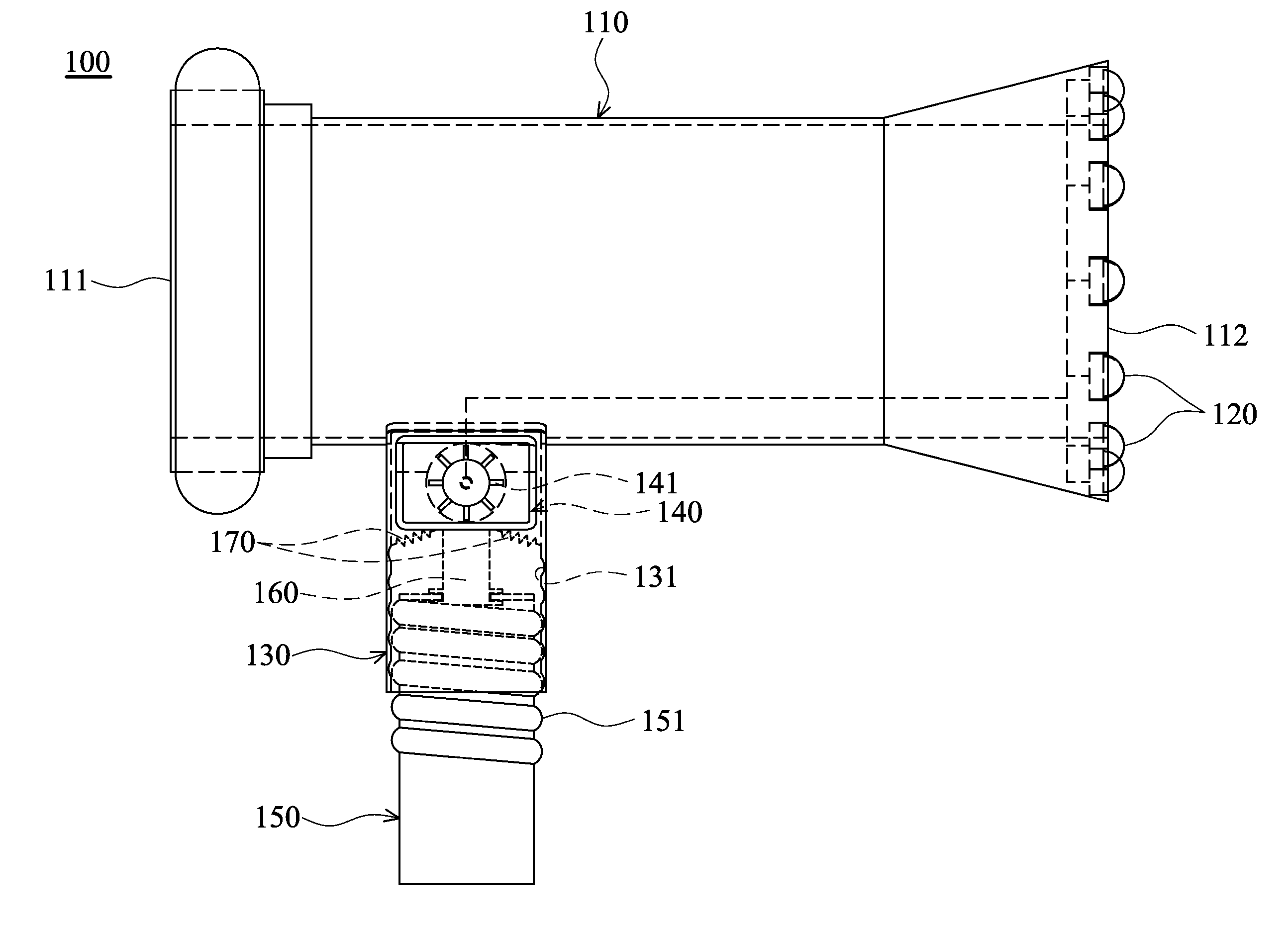 Adjustable fluid-driven illumination devices