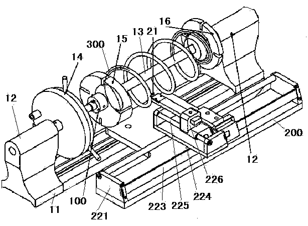 Eccentric spring spatial position detection device, tolerance determination method, detection system and detection method