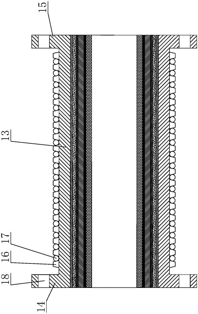 Novel antiseptic heat preservation crude oil conveying pipeline