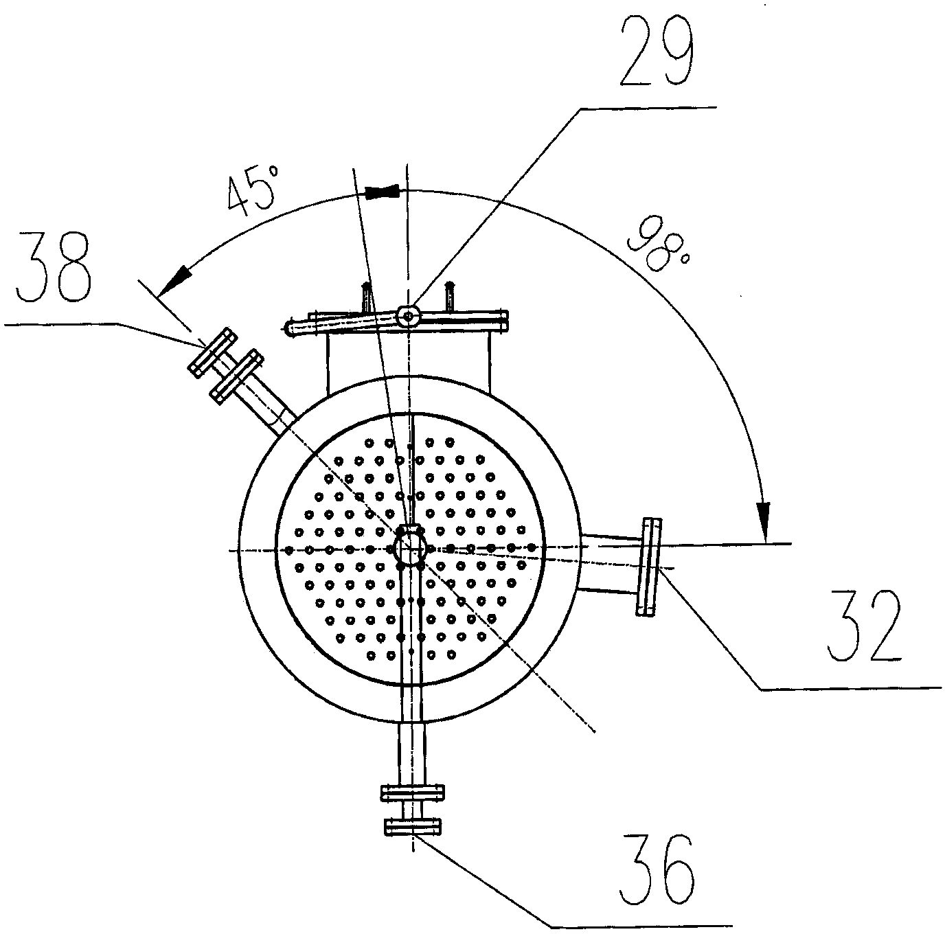 Combined type deacidification and deodorization tower suitable for deodorizing edible oil in oil industry