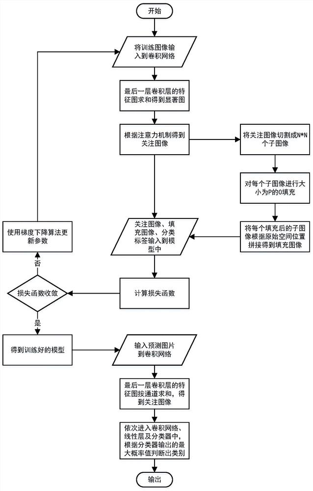 Fine-grained image classification method and system based on attention mechanism and cut-and-fill