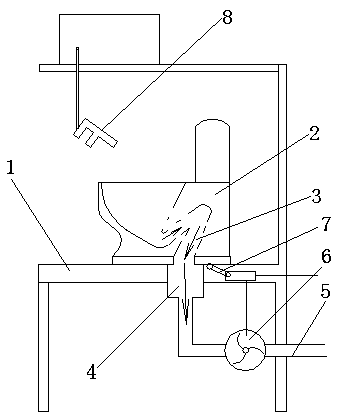 Toilet glaze spraying work bench