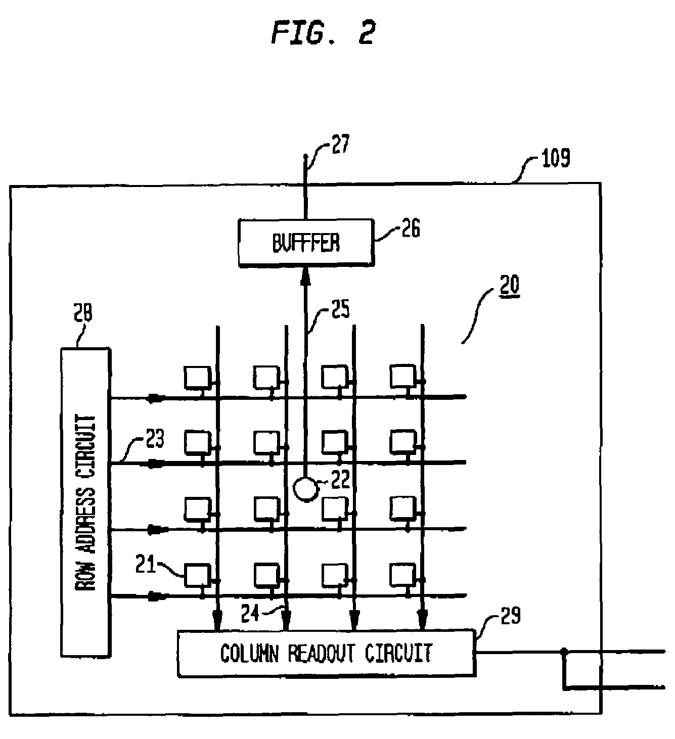 Optical receiver comprising a receiver photodetector integrated with an imaging array