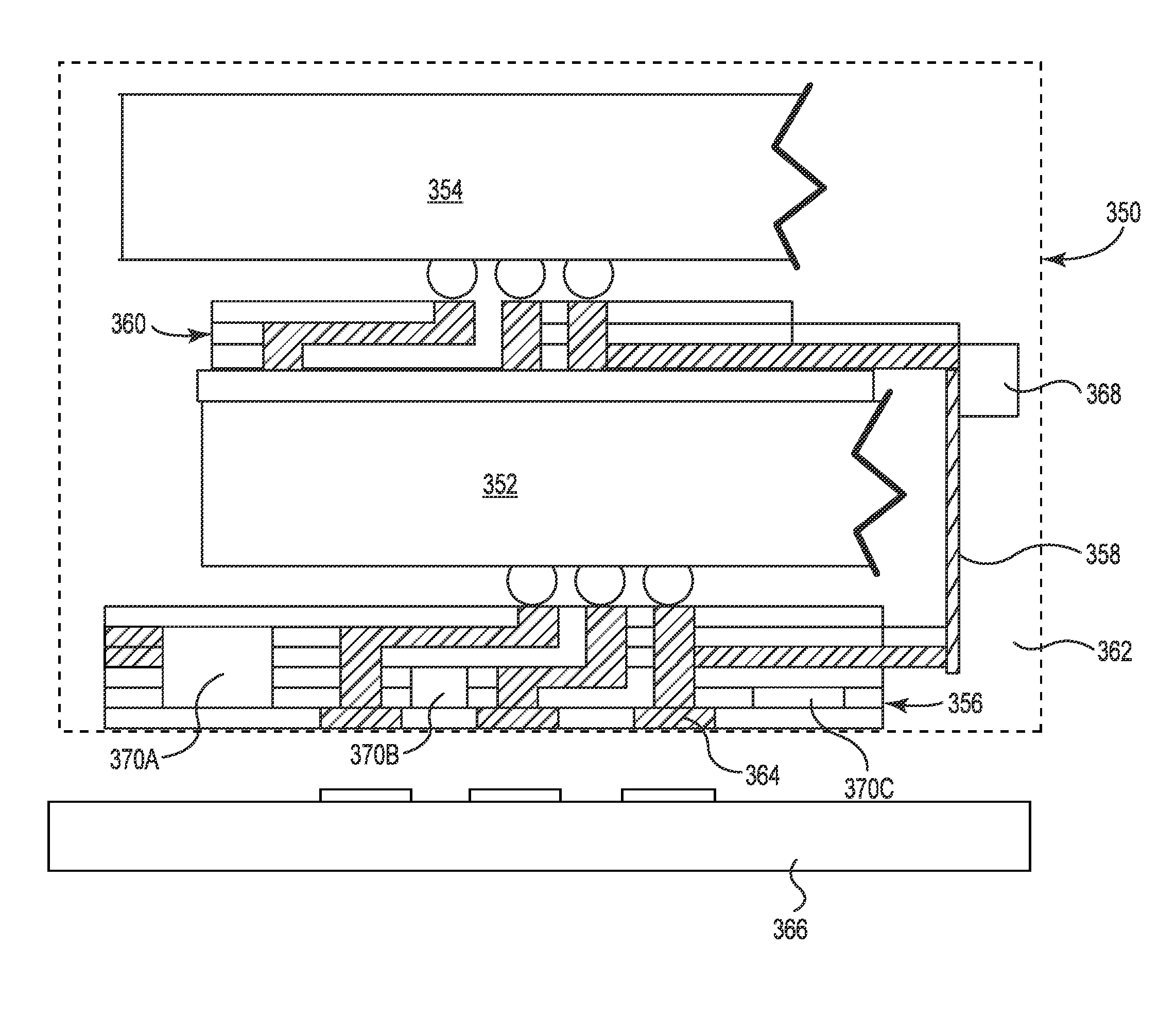 Compliant printed circuit area array semiconductor device package