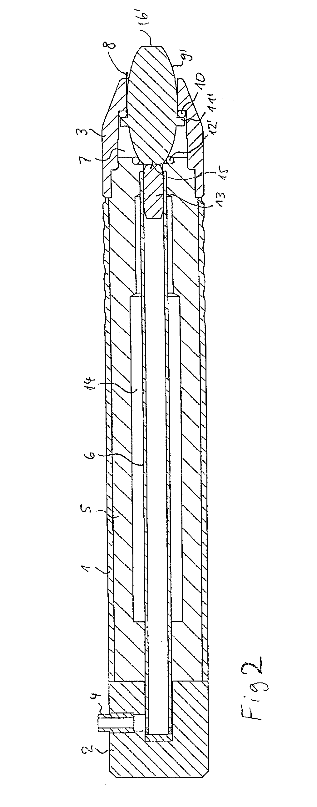 Apparatus for treating biological body substances by mechanical shockwaves