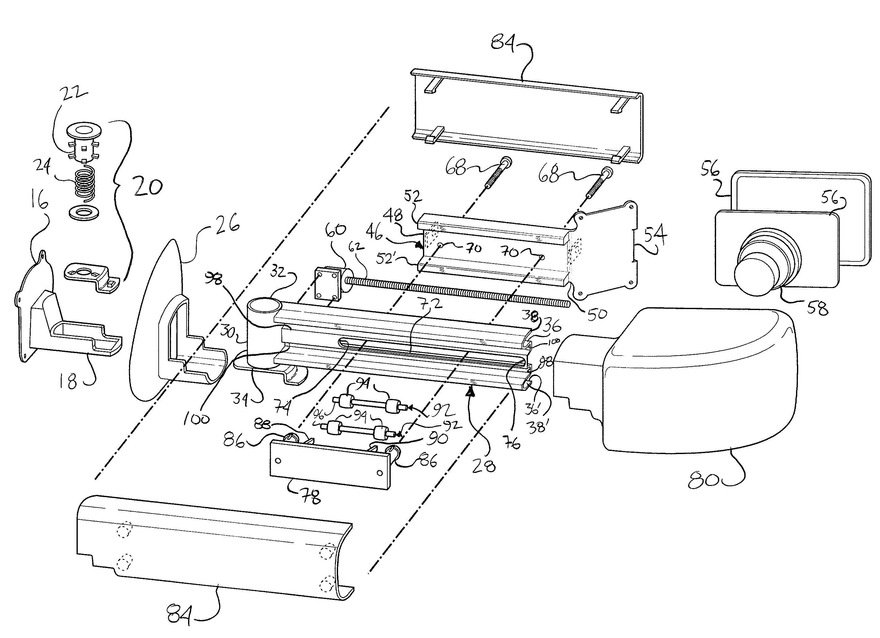 Single arm tow mirror assembly