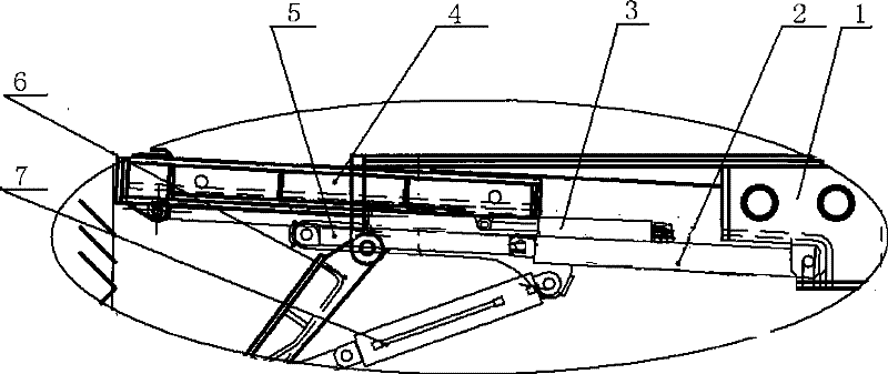 Composite slope guarding hydraulic support and use thereof