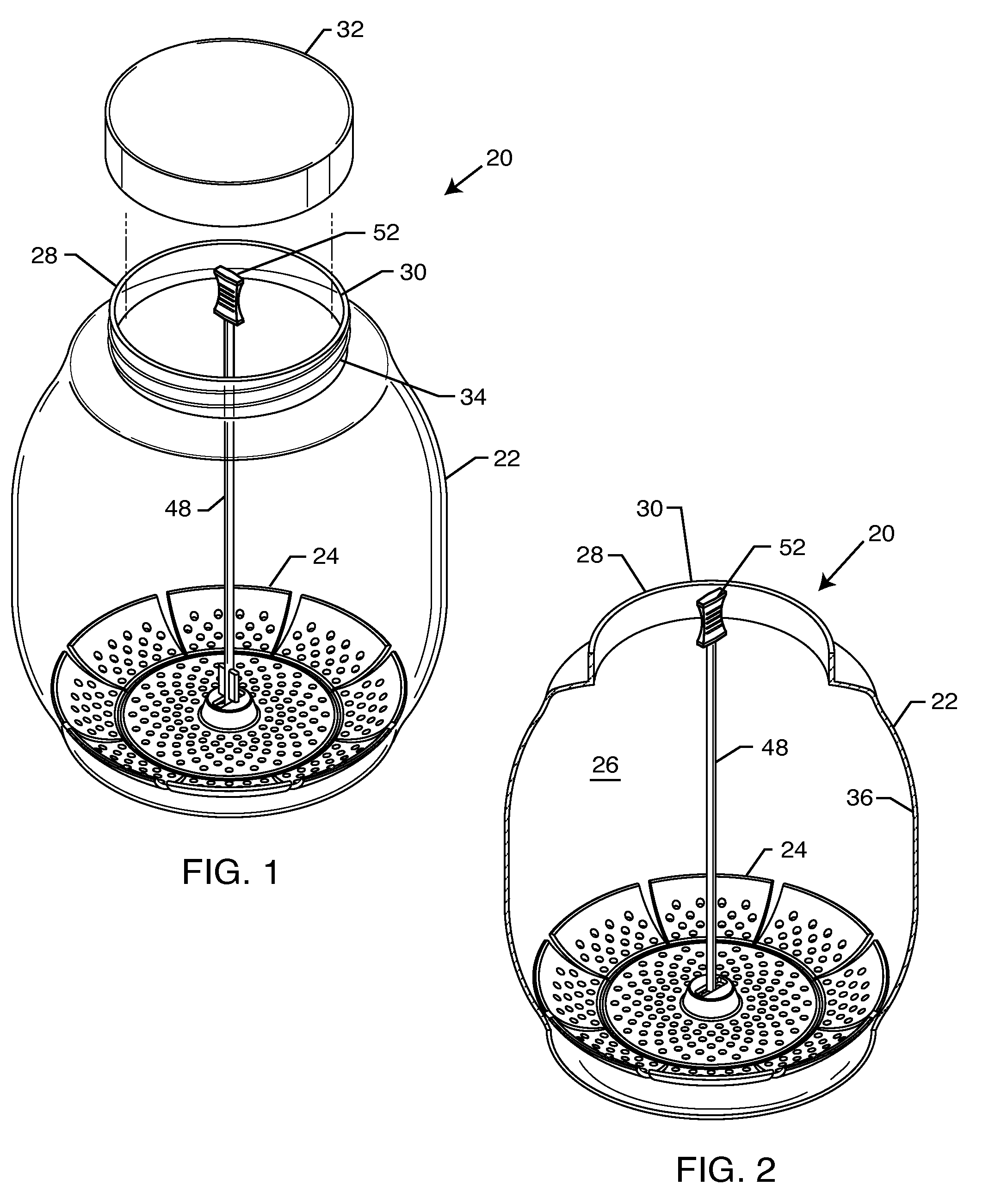 Bottled food basket