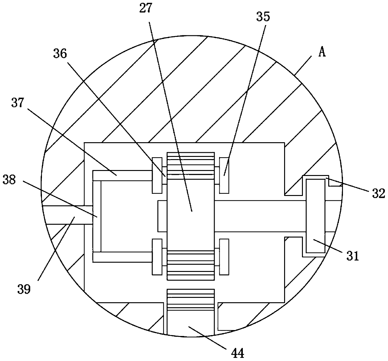 Glass paper blow molding device