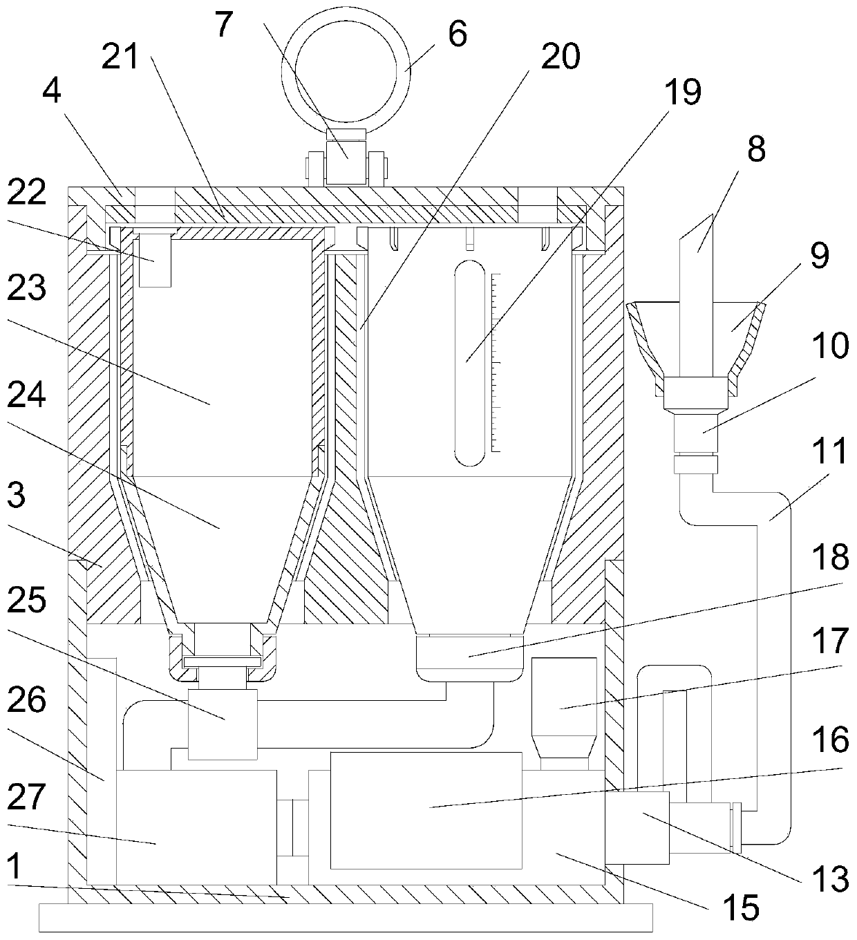 Intensive care nursing feeding apparatus