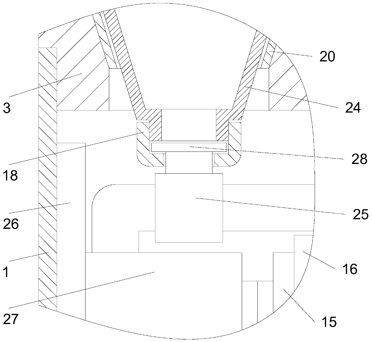 Intensive care nursing feeding apparatus