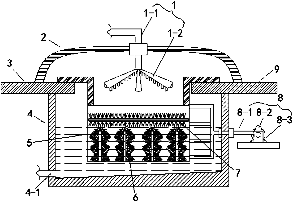 Medicinal material cleaning device