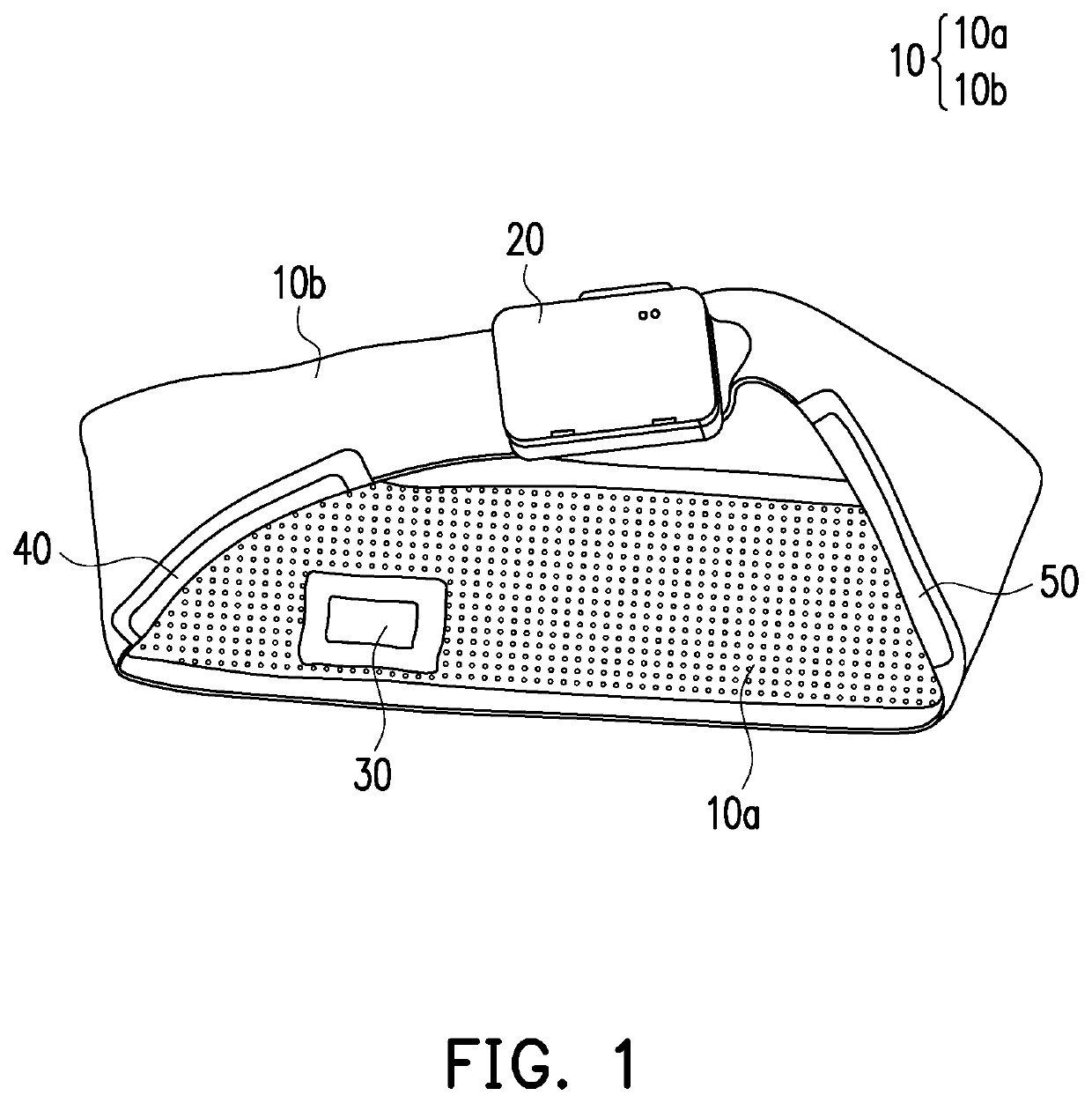 Brainwave headband structure