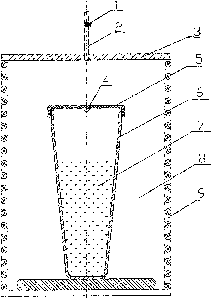 Vacuum smelting method and apparatus for copper-indium-gallium-selenium photovoltaic material