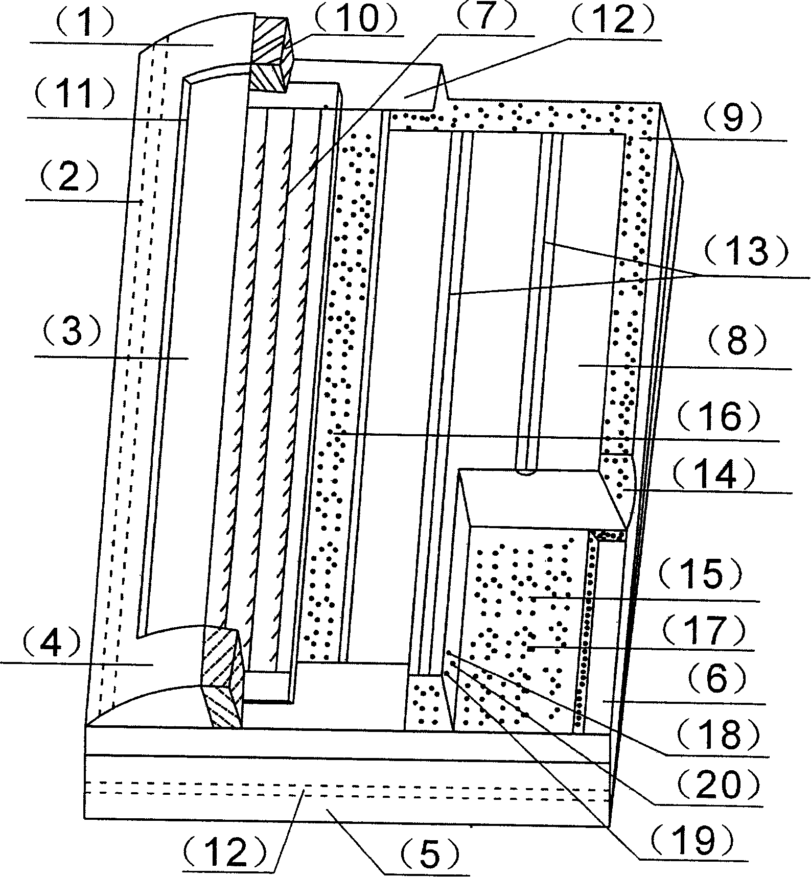 High energy-cumulating integral solar energy water heater