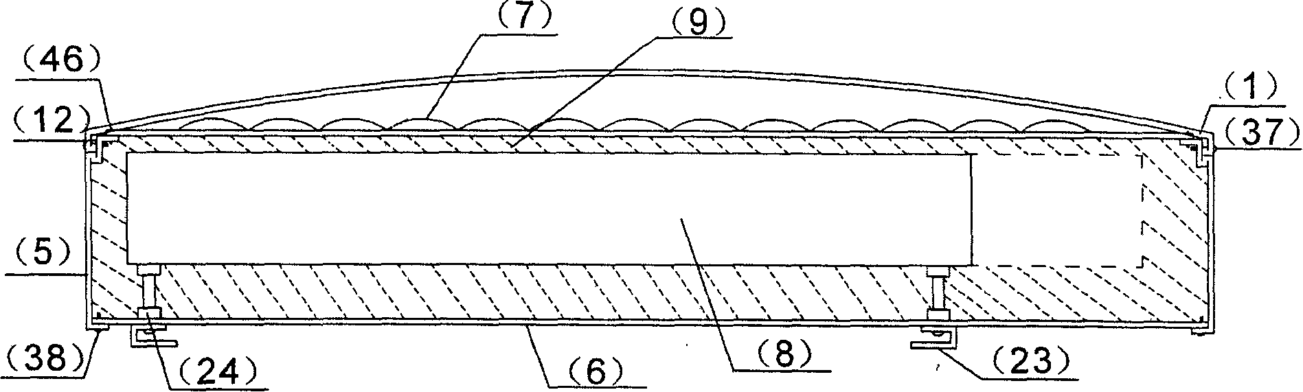 High energy-cumulating integral solar energy water heater