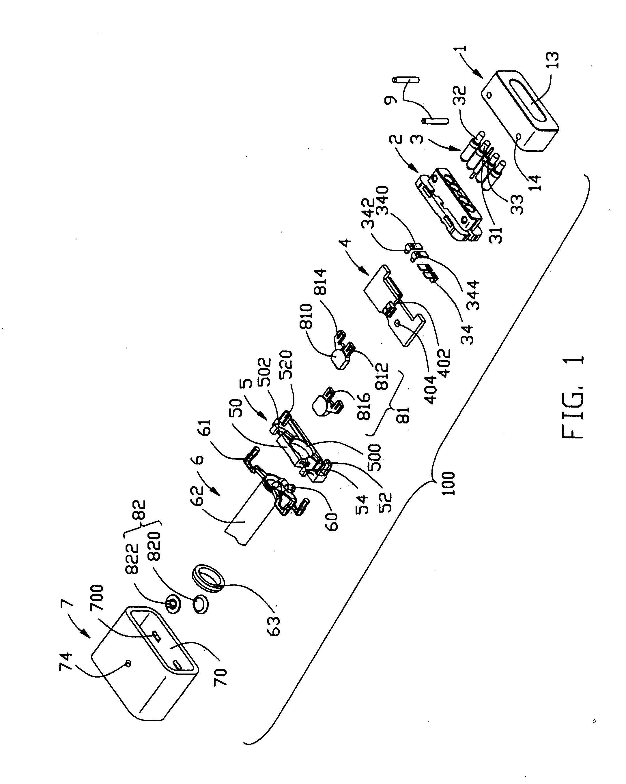 Connector assembly with strain relief member