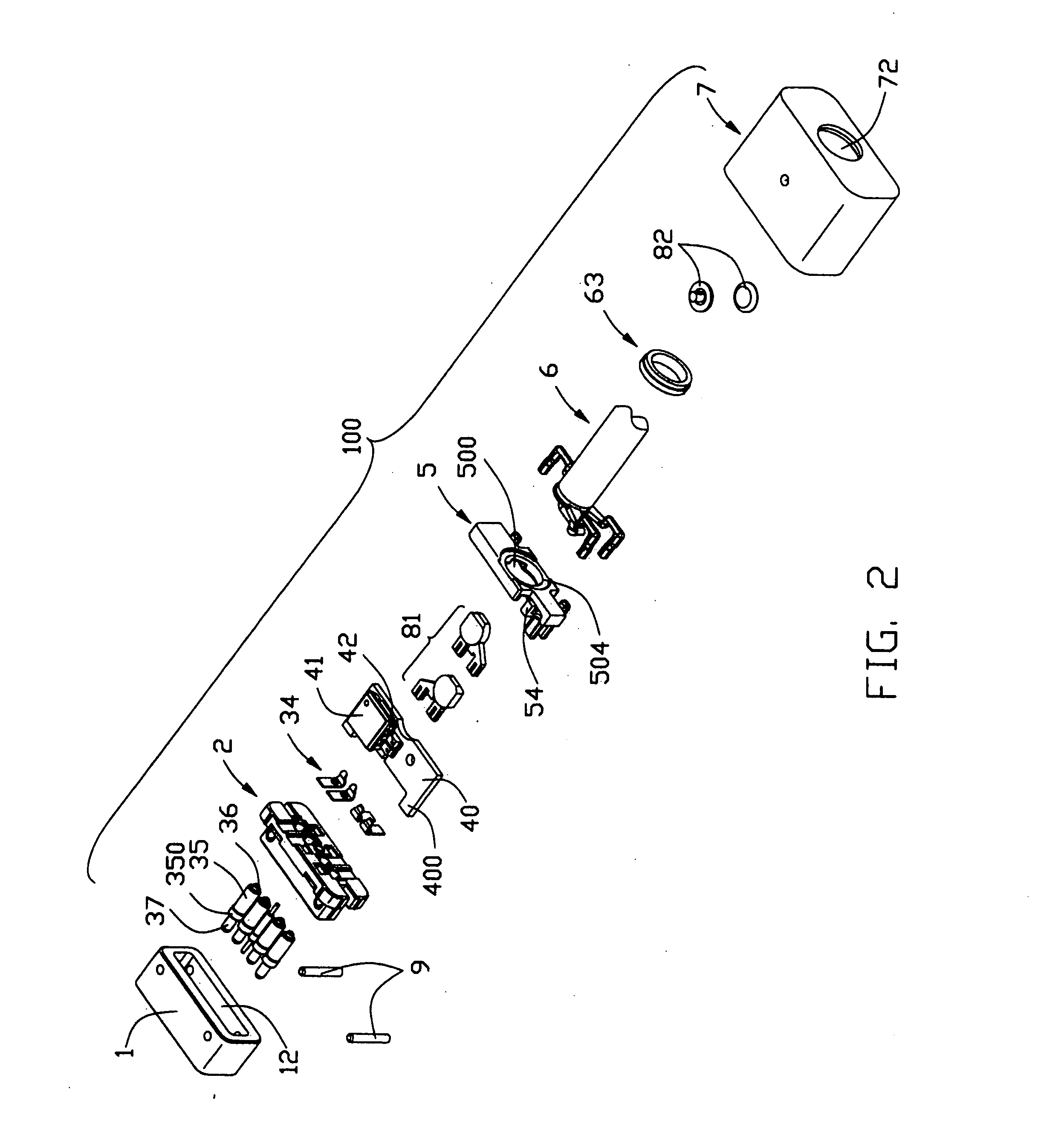 Connector assembly with strain relief member