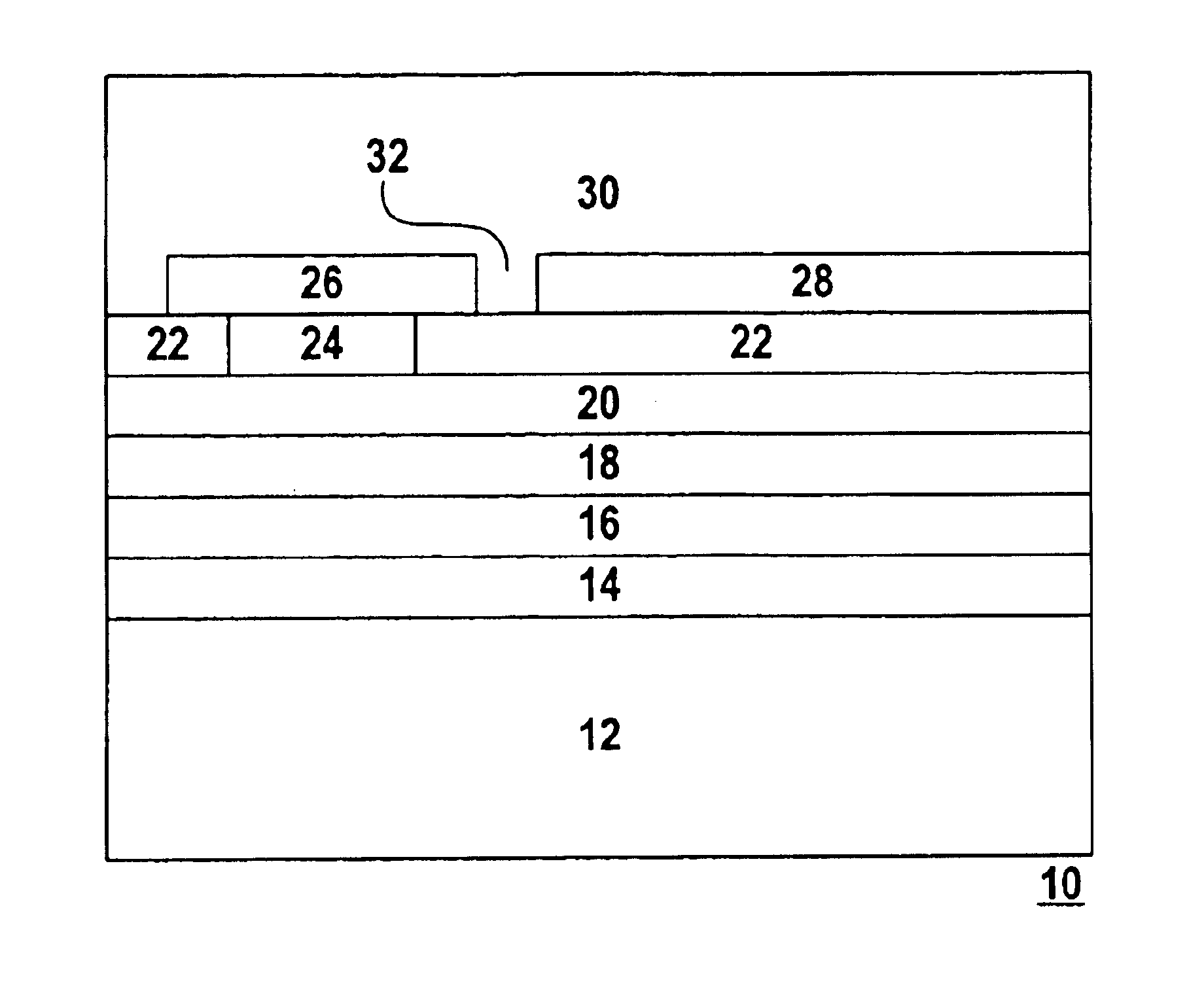 Buffer metal layer