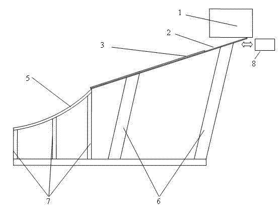 Arc guide plate super rice oriented sowing device