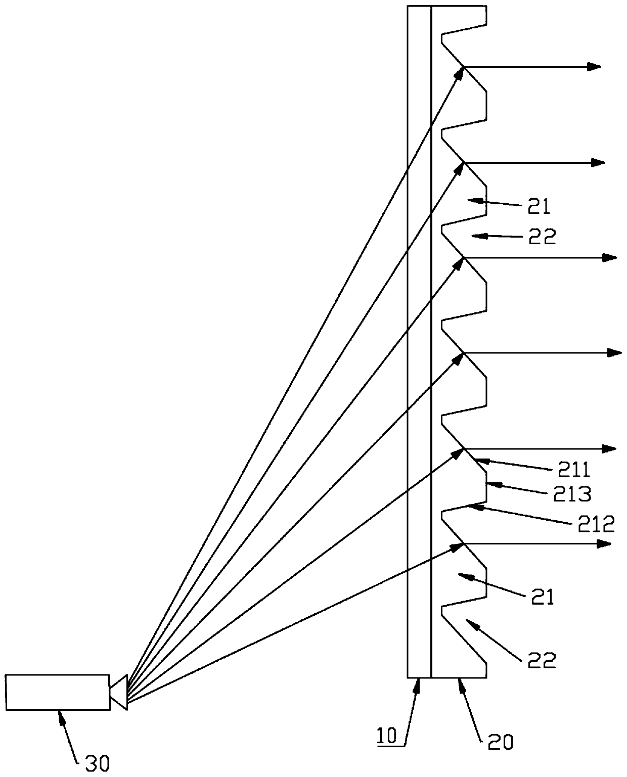 Transparent projection film