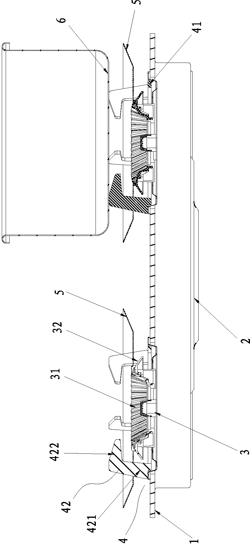 Improved gas stove with secondary air channel