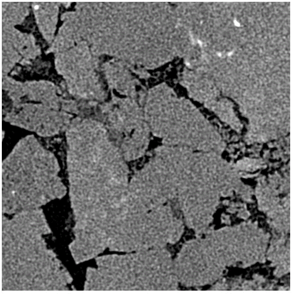 Three-dimensional CT core image super-resolution reconstruction method