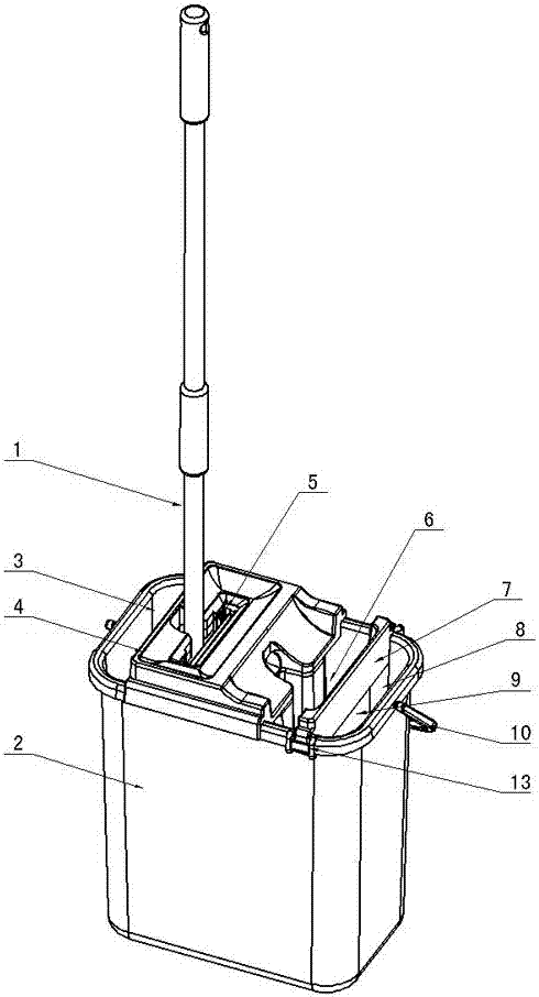 Plate mop and mop bucket