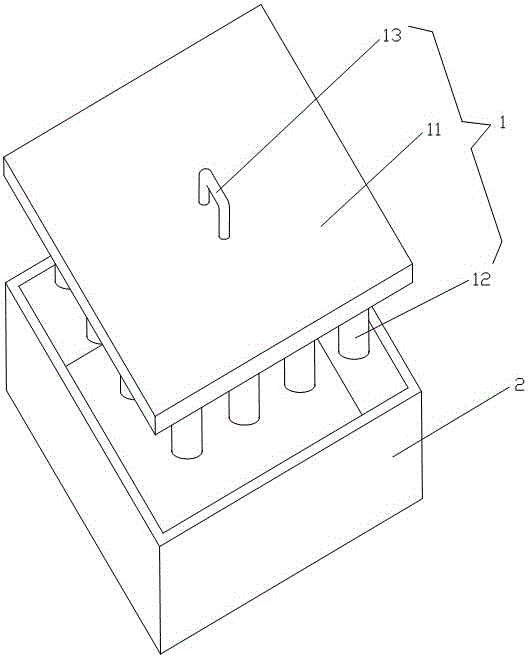 Method for producing anhydrous iron phosphate and special molder tool thereof