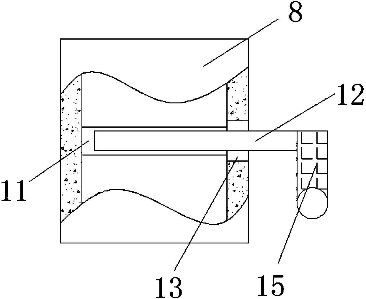 Intelligent fodder discharging system with function of preventing dust from drifting away