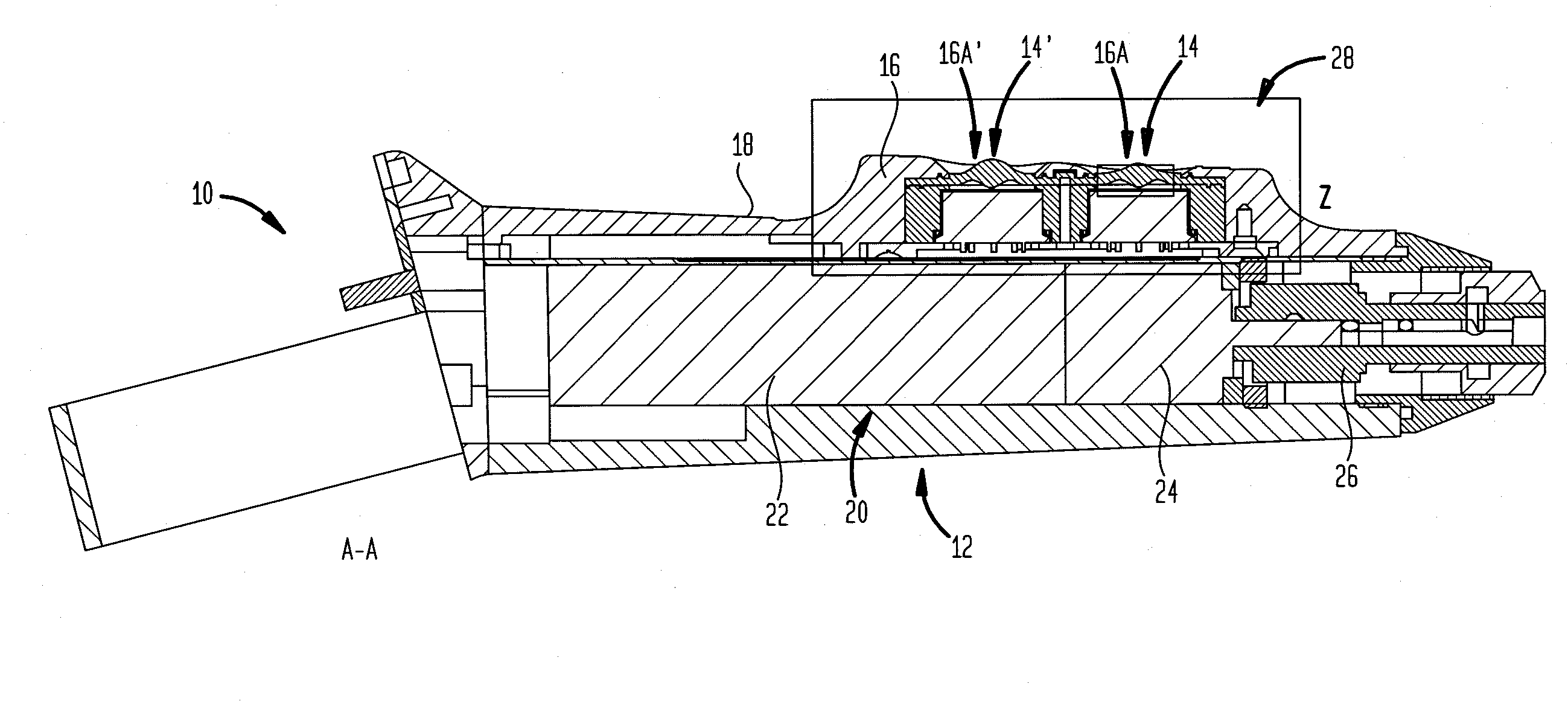 Surgical power tool and actuation assembly therefor