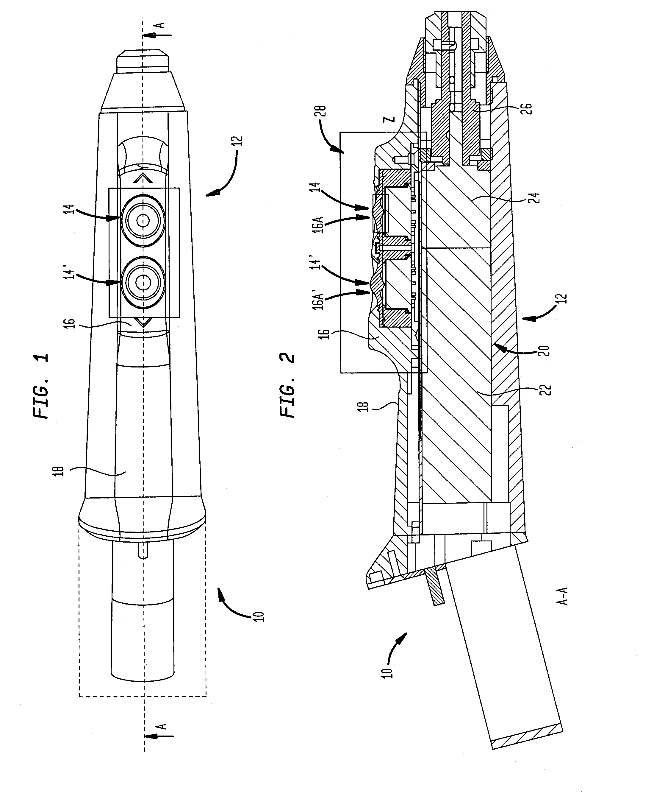 Surgical power tool and actuation assembly therefor