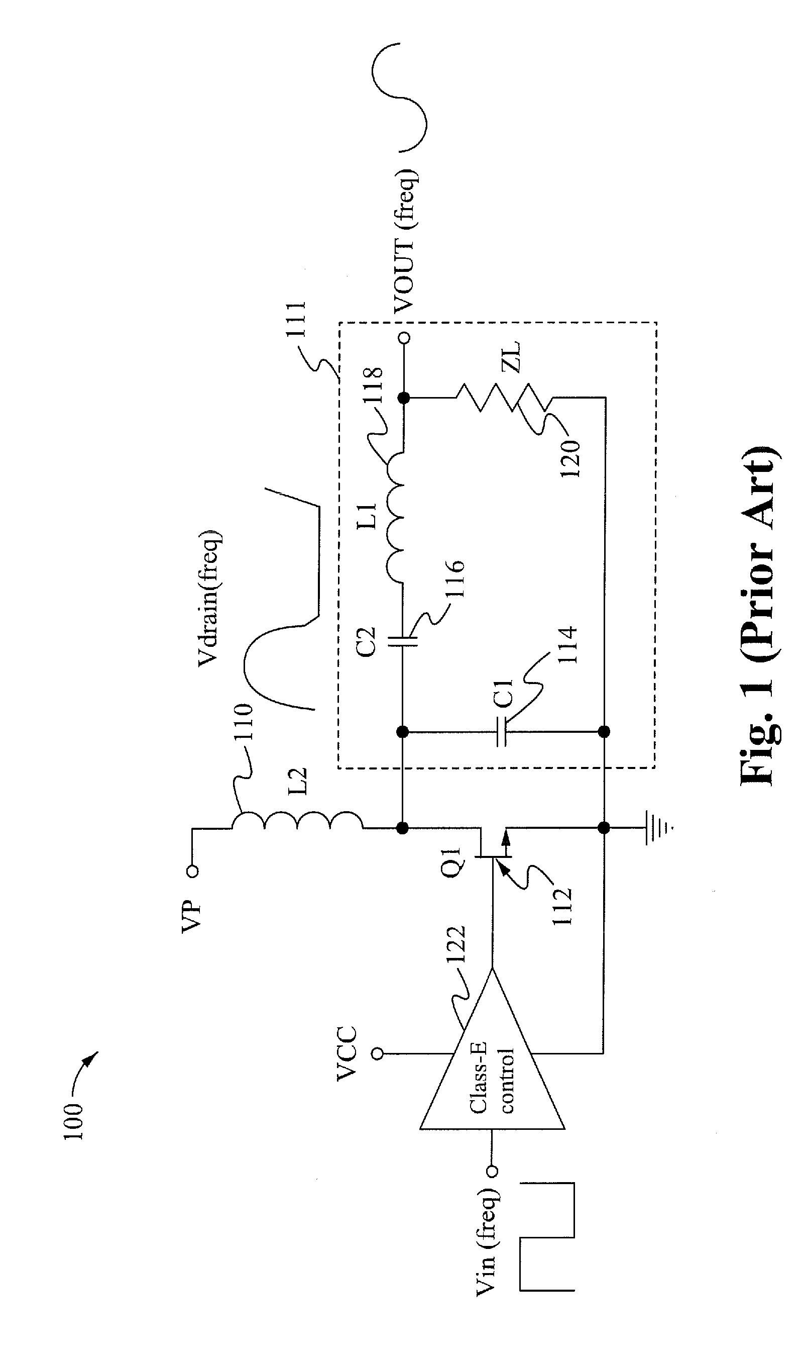 Efficient power regulation for class-e amplifiers