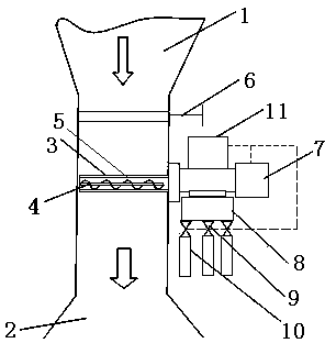 Flying ash sampling device of electric dust remover