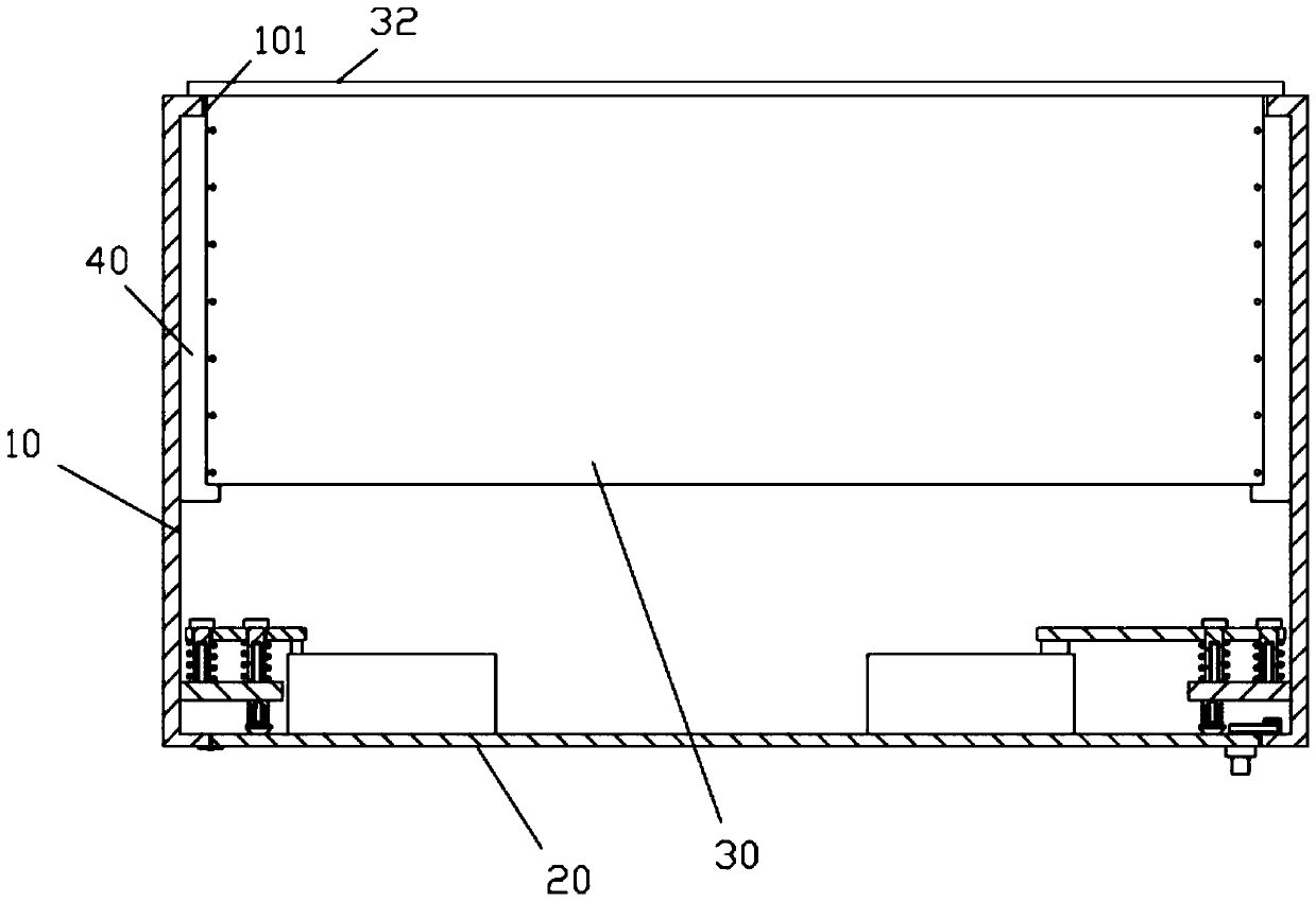 Protective cabinet with drawing plate structure