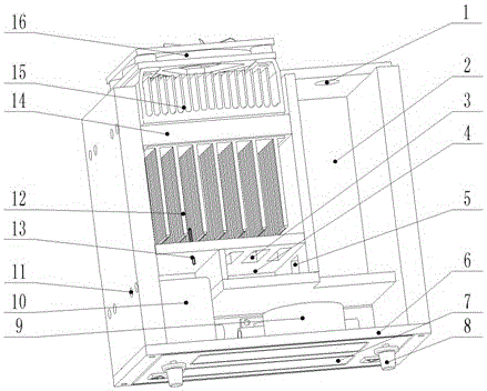 Computer water cooling system based on pulsating flow