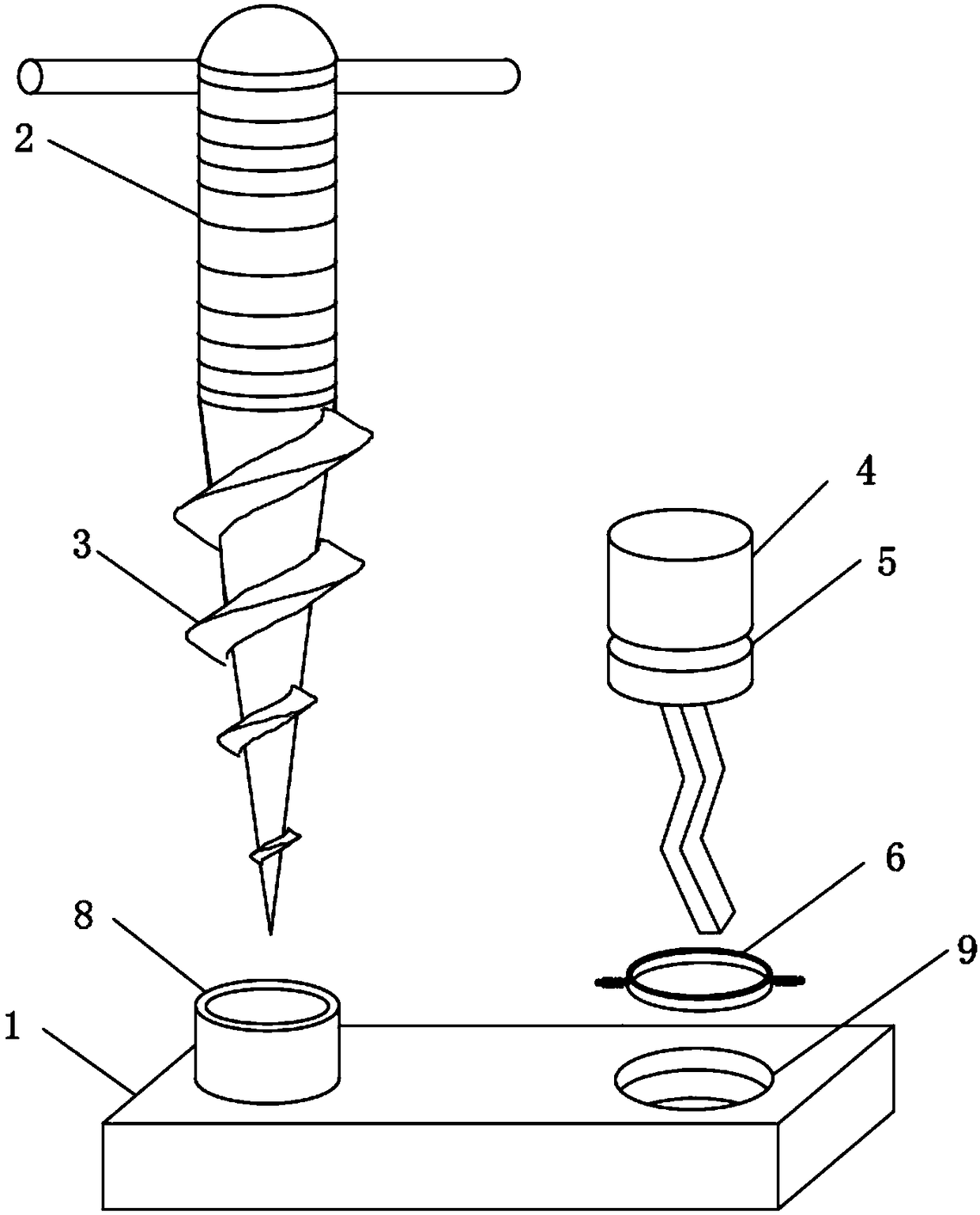 Pore-broadening processing device for refrigerating copper tube of air conditioner