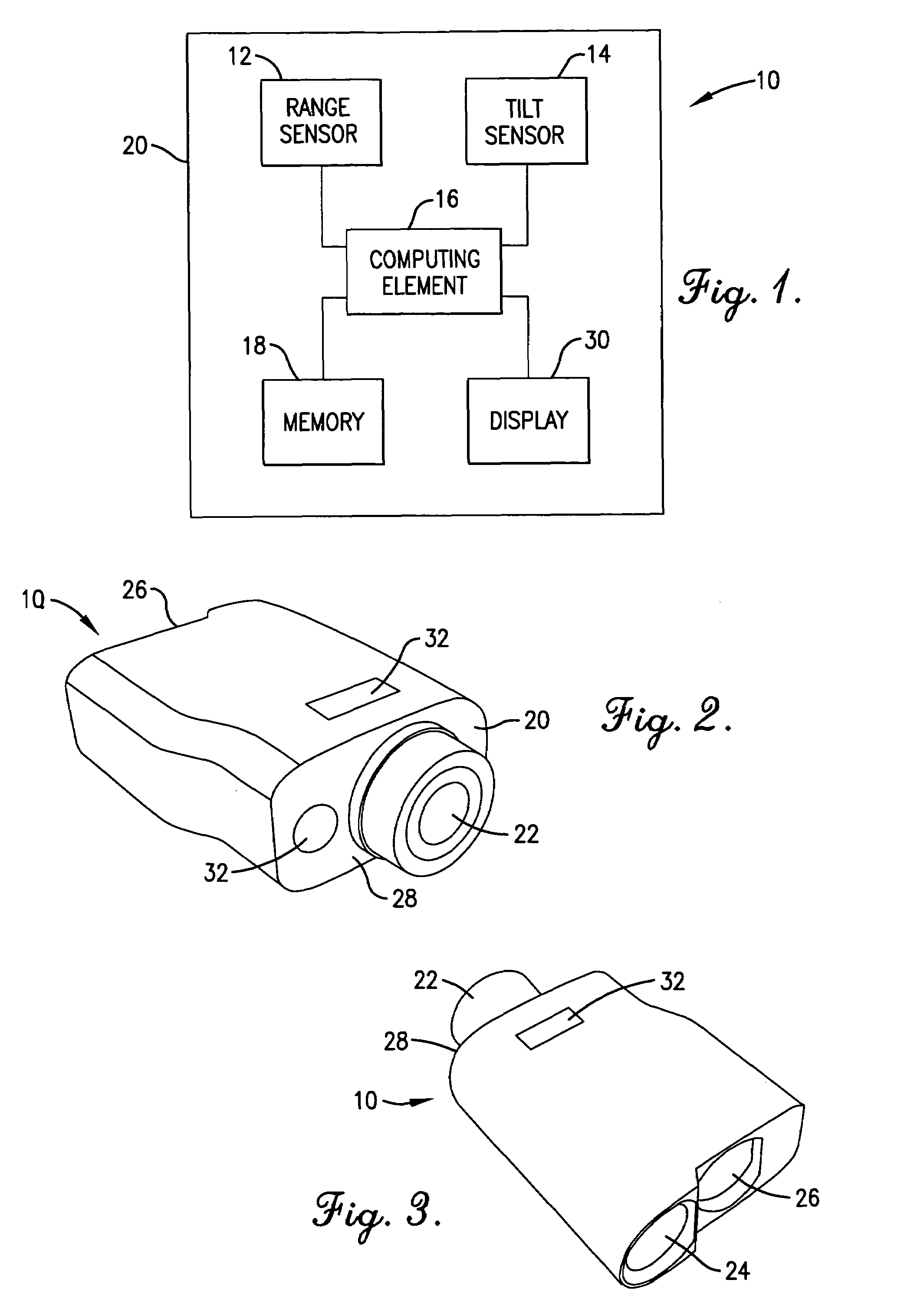 Method, device, and computer program for determining a range to a target