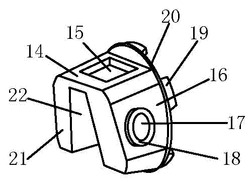 Connecting member of socket and spigot type tenon-mortise self-locked steel pipe scaffold