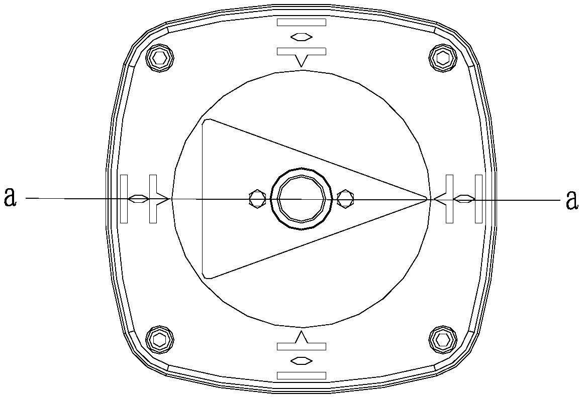 A double-indicating device for angular strokes for butterfly valves