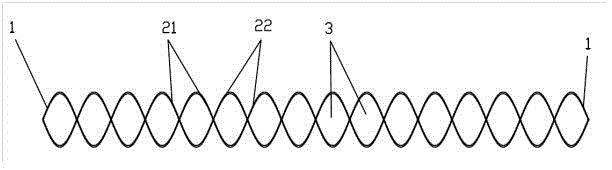 Vascular stent for interventional surgery, method of use thereof, manufacturing method and manufacturing equipment