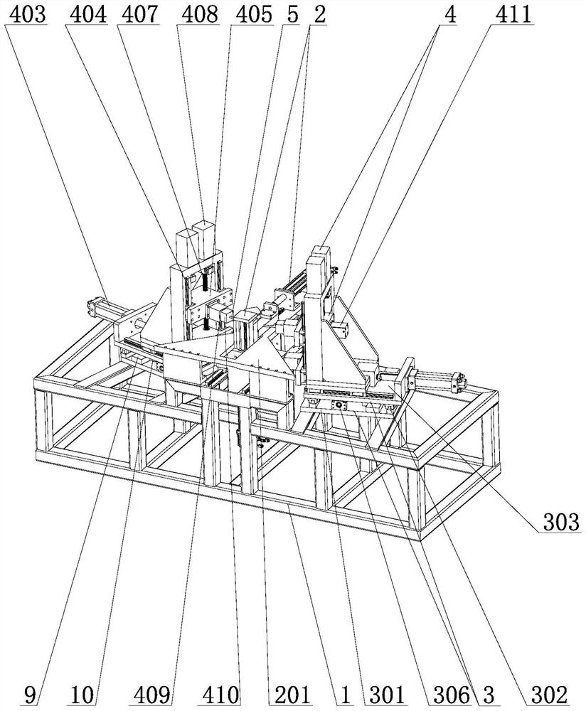 Full-automatic numerical control pin corner assembling machine and corner assembling method thereof