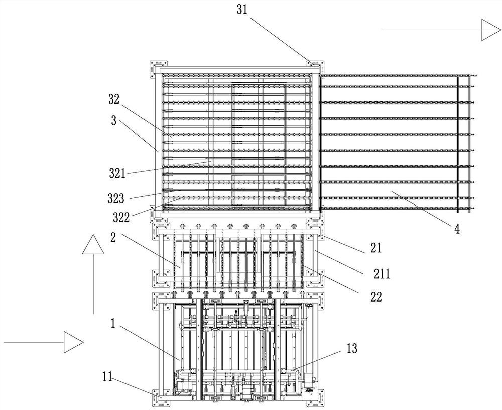 Plate online cutting and feeding system on large plate coating operation line